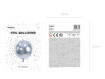 Picture of FOIL BALLOON OMBRE BALL SILVER 18 INCH